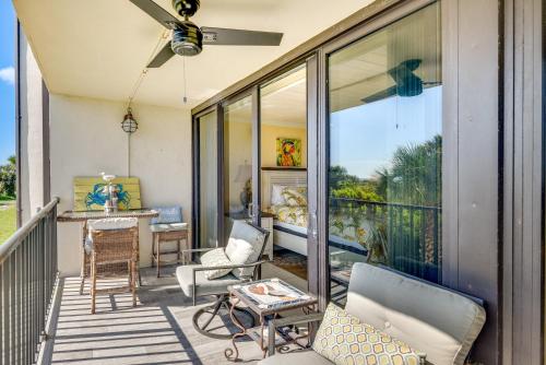 Μπαλκόνι ή βεράντα στο Beachfront St Augustine Beach Condo, Stunning View