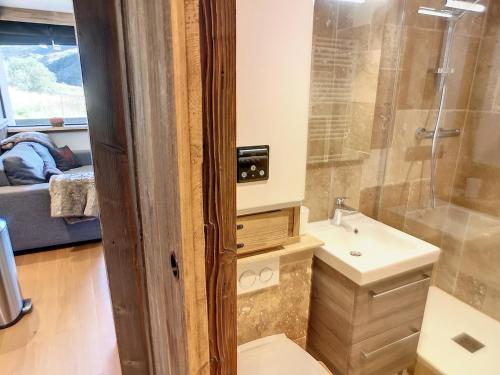 Studio cabine au pied des pistes, 4 pers, sud, 23m²