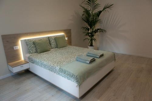 Ένα ή περισσότερα κρεβάτια σε δωμάτιο στο RomanApartments