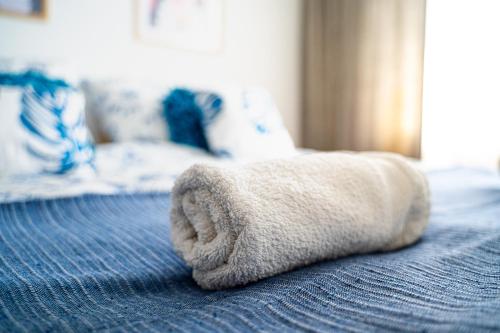 Ένα ή περισσότερα κρεβάτια σε δωμάτιο στο Apartament La Lemur