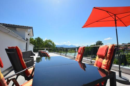 Balkoni atau teres di Ferienwohnung am Lech - Heidrun s Nest