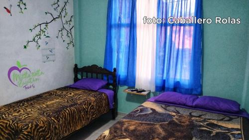 Una cama o camas en una habitación de Mixtlaxotla Zacatlán Tours