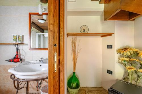A bathroom at Agriturismo Pian di Fiume