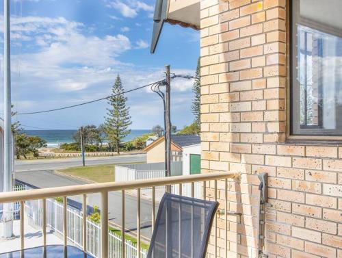 a balcony with a view of the ocean at Kingscliff Beachfront Abode - Hosted by Holiday Management in Kingscliff