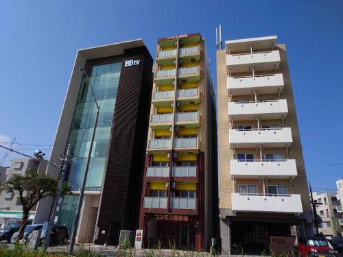 Budova, kde se aparthotel nachází