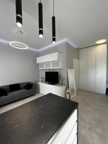 Η κουζίνα ή μικρή κουζίνα στο Platinium de lux apartament