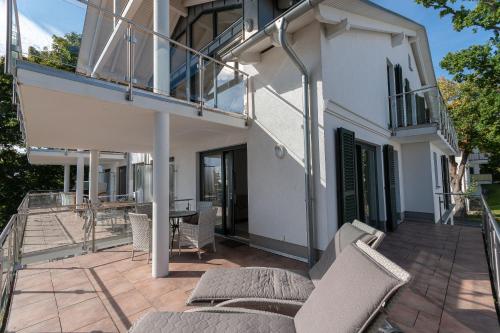 Balkón nebo terasa v ubytování Villa Friede-Marie - App Svea