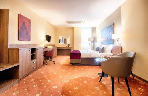 Et opholdsområde på Leonardo Royal Hotel Warsaw