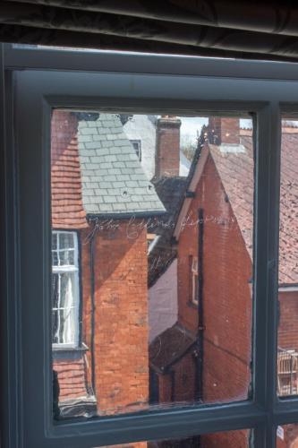 a view from a window of a building at The Salutation Inn in Topsham