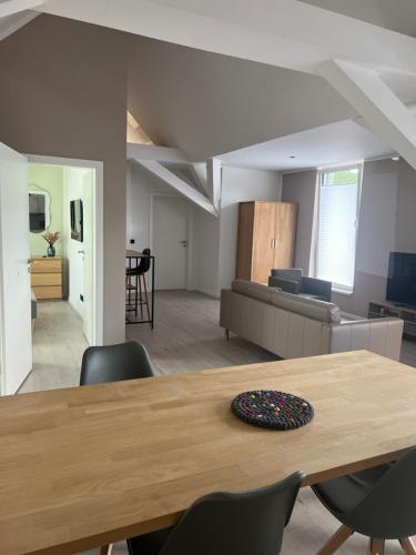 Η κουζίνα ή μικρή κουζίνα στο New Nomads Ferienwohnung am See