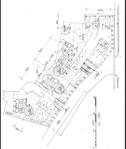 a drawing of a plan of a garden at Fuji Dome Glamping in Fujikawaguchiko