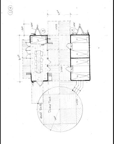 a schematic diagram of a house at Fuji Dome Glamping in Fujikawaguchiko