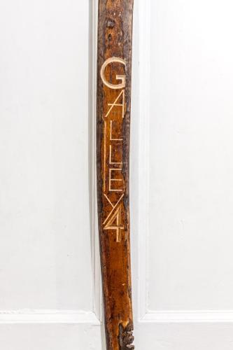 a wooden door with the word open on it at The Salutation Inn in Topsham