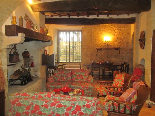 Χώρος καθιστικού στο Holiday home Palazzo Bechelloni