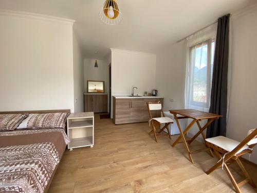 Postel nebo postele na pokoji v ubytování Cottage Qel