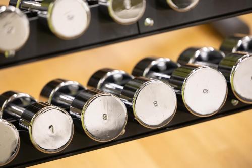 a row of clocks sitting on a shelf at ABC Swiss Quality Hotel in Chur