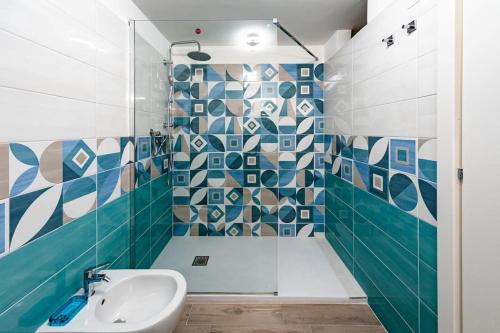 Et badeværelse på Villa de Riseis B&B