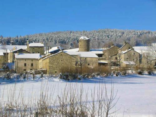 Το Maison charmante Le Malzieu, jardin τον χειμώνα