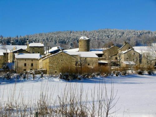 Το Maison charmante Le Malzieu, jardin τον χειμώνα
