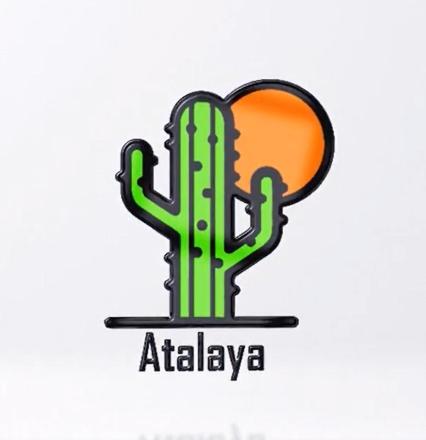 a cactus with the words alleya on it at Atalaya in Salta