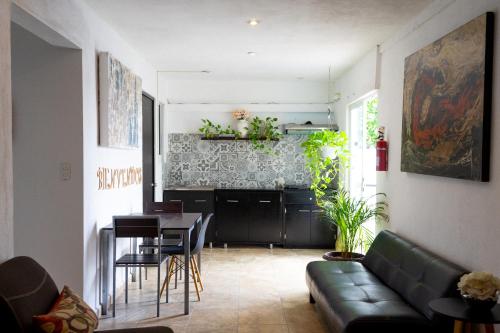 Un lugar para sentarse en Suites Apodaca