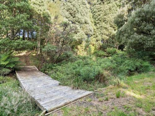 Landskap semula jadi dekat dengan rumah percutian
