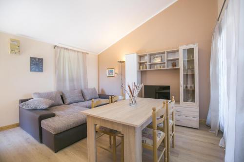 a living room with a table and a couch at Apartment Gino in Ravni
