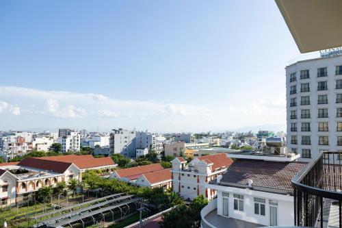 a view of a city from a building at Charming beauty hotel in Da Nang
