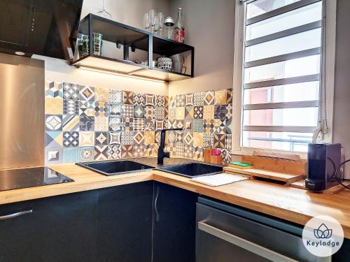 Dapur atau dapur kecil di T3 - Tropical Lodge - 3 étoiles - 65m2 - Saint-Pierre