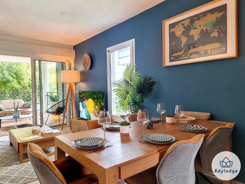 Ruang duduk di T3 - Tropical Lodge - 3 étoiles - 65m2 - Saint-Pierre