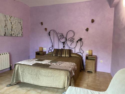 Postel nebo postele na pokoji v ubytování Mas La Riera