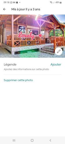 a screenshot of a website of a resort at Villa créole in Petit-Bourg