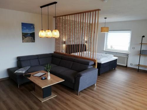 Posezení v ubytování Ferienwohnung Entenquack