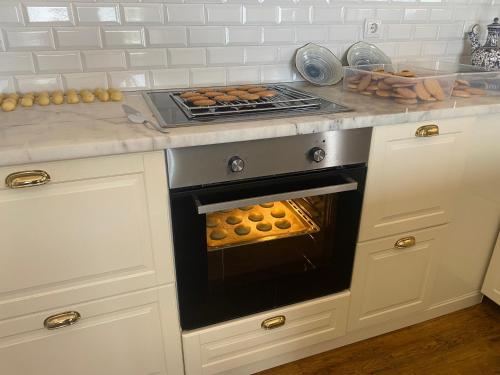 Dapur atau dapur kecil di Quinta dos Bravos