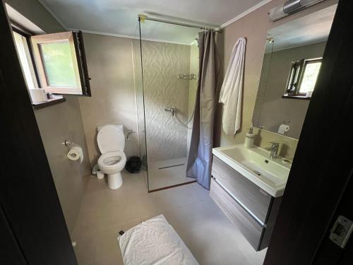 Phòng tắm tại Casa Cernat