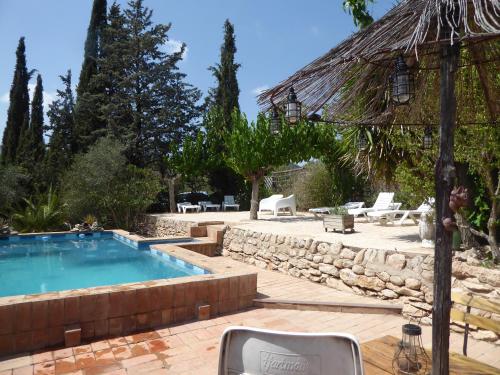 Bazén v ubytování Mas Blauet - Finca with 2 holiday houses and shared pool nebo v jeho okolí