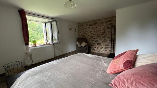 Postel nebo postele na pokoji v ubytování Gîte Chantoiseaux