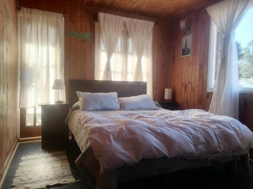 Ένα ή περισσότερα κρεβάτια σε δωμάτιο στο Habitación Oda al Amor de la Estancia