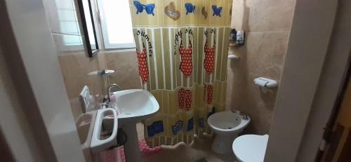 Et badeværelse på LA MATERA.