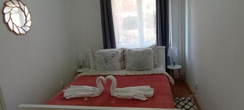 Postel nebo postele na pokoji v ubytování Pavle i Petra II