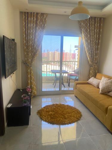 Ruang duduk di Porto golf marina