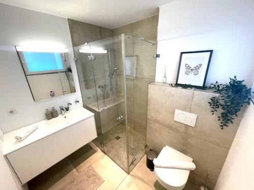 Koupelna v ubytování homy City Lodge in Feldkirch, Grenznähe und doch Zentral