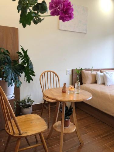 Posezení v ubytování Anita homestay Dalat