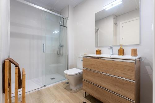 Et badeværelse på MalagaSuite Comfortable Home 3