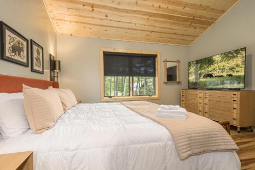 Katil atau katil-katil dalam bilik di Black Diamond Lodge