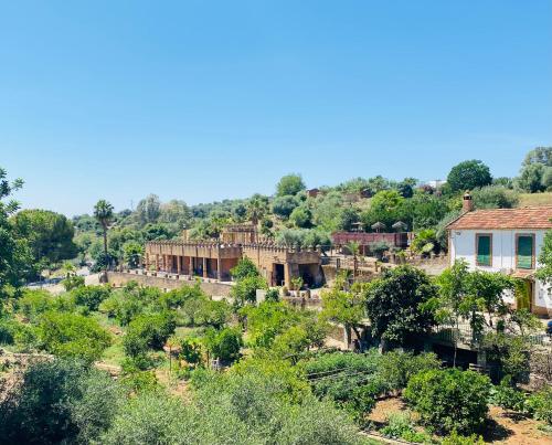 a view of a village with buildings and trees at VFT Las Piedrecitas in Hornachuelos