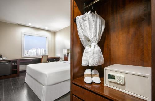 Katil atau katil-katil dalam bilik di São Paulo Nações Unidas Affiliated by Meliá