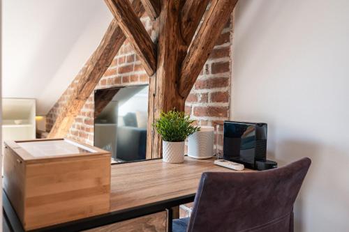 Χώρος καθιστικού στο CREST - Riverside Lofts mit Parken I Balkon I Küche I Regendusche