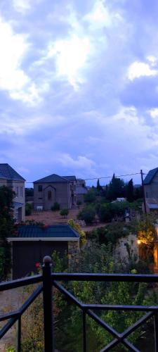 a view from a balcony of a house at Villa Vishnyovka in Baku