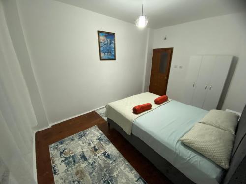 Postel nebo postele na pokoji v ubytování Deniz tatil köyü